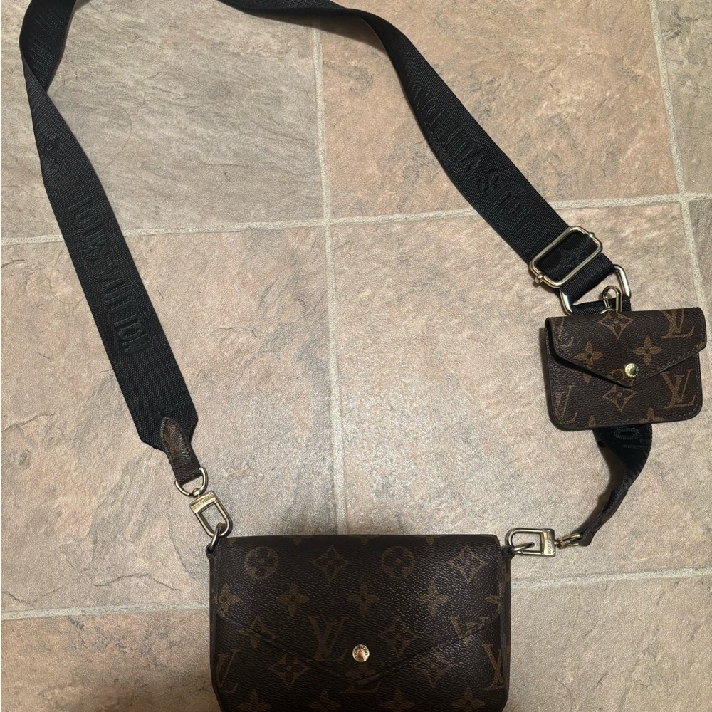 Louis Vuitton Brown Monogram Crossbody Bag